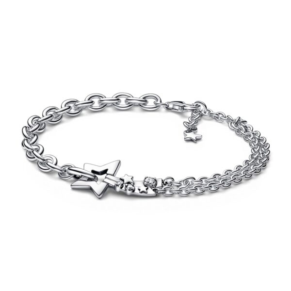 pandora shooting star double chain bracelet