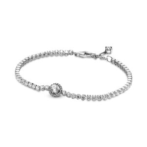 pandora sparking halo tennis bracelet