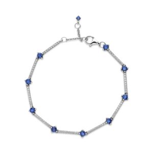 pandora sparking pave blue tennis bracelet