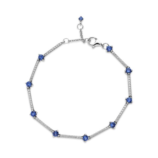 pandora sparking pave blue tennis bracelet