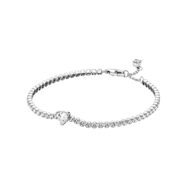 sparkle heart tennis bracelet