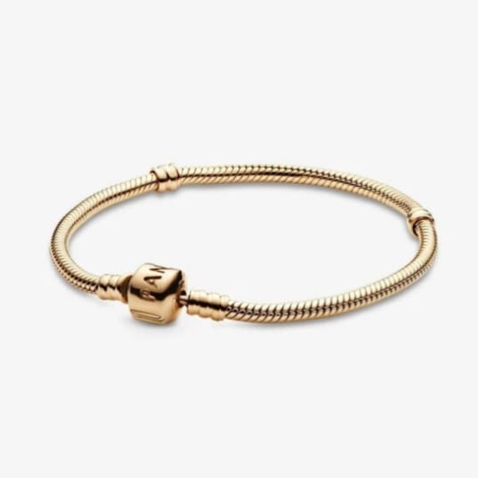 pandora gold snake chain bracelet