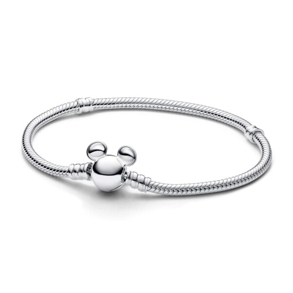 mickey mouse clasp snake chain bracelet