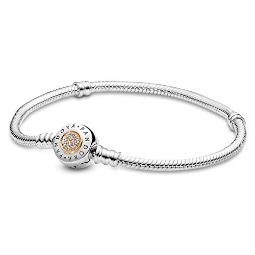 pandora moments 2 tone bracelet