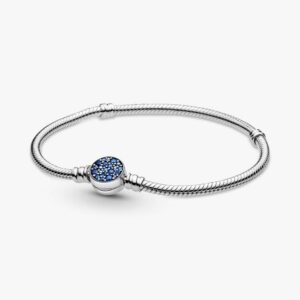 blue.disc snake chain bracelet blue.disc snake chain bracelet