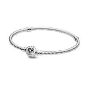pandora moments heart infinity snake chain bracelet