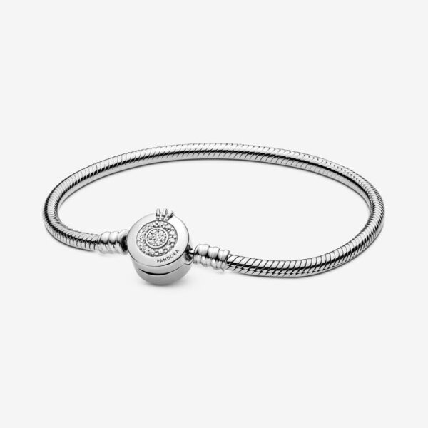 pandora crown snake chain bracelet