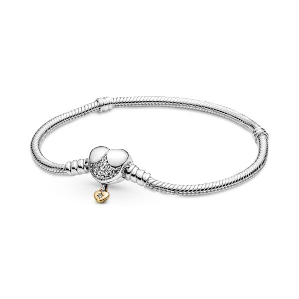disney moments heart snake chain bracelet