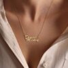 customized couple necklace