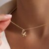 customized letter necklace