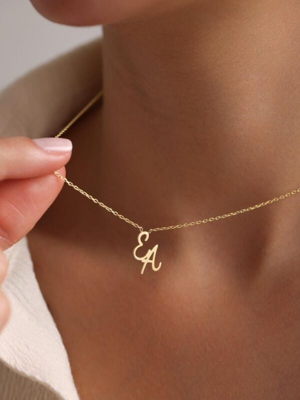 customized letter necklace