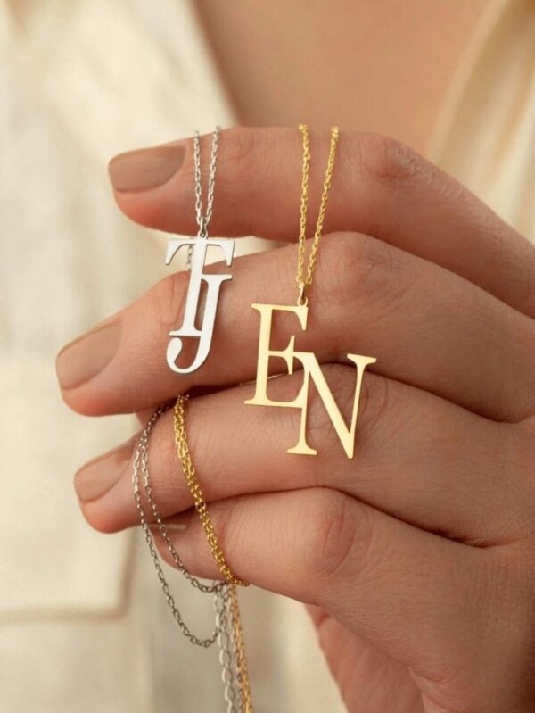 customized letter necklace