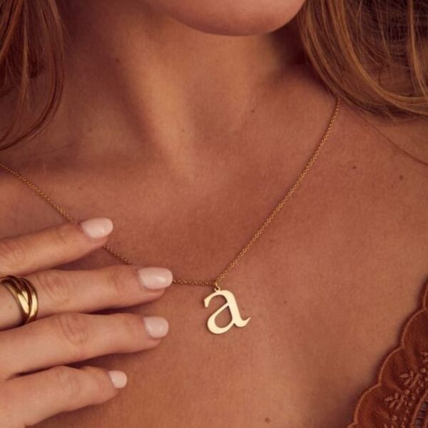 customized letter necklace