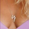 customized letter necklace