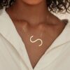 customized letter necklace