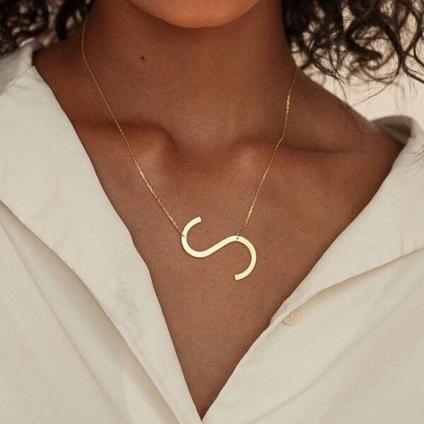 customized letter necklace