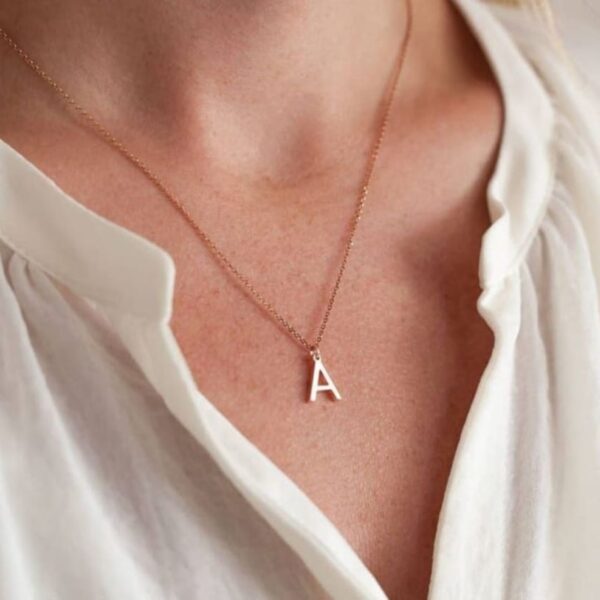 customized letter necklace