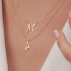 customized letter necklace