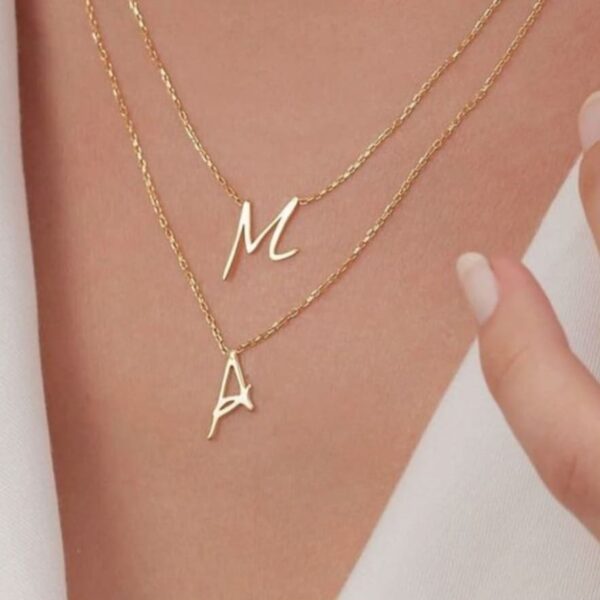 customized letter necklace