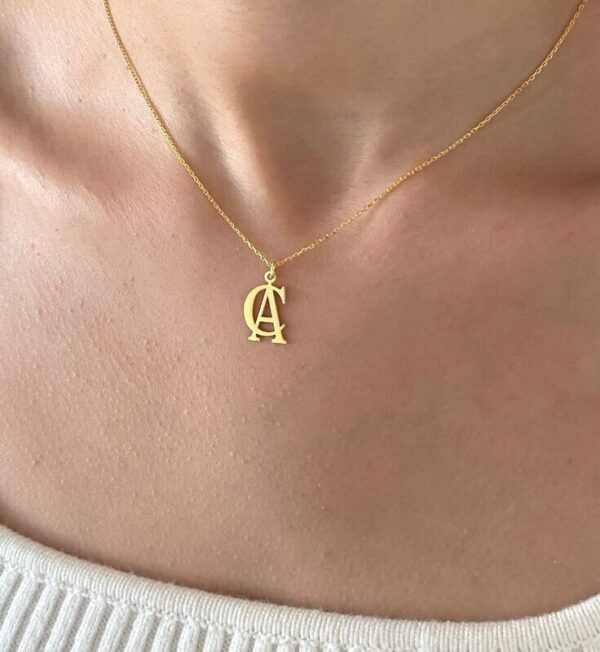 customized letter necklace