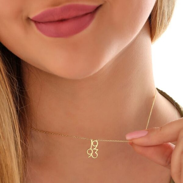 birth year necklace birth year necklace